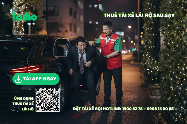 Đặt tài xế lái xe hộ sau khi uống bia rượu để về nhà an toàn là trách nhiệm