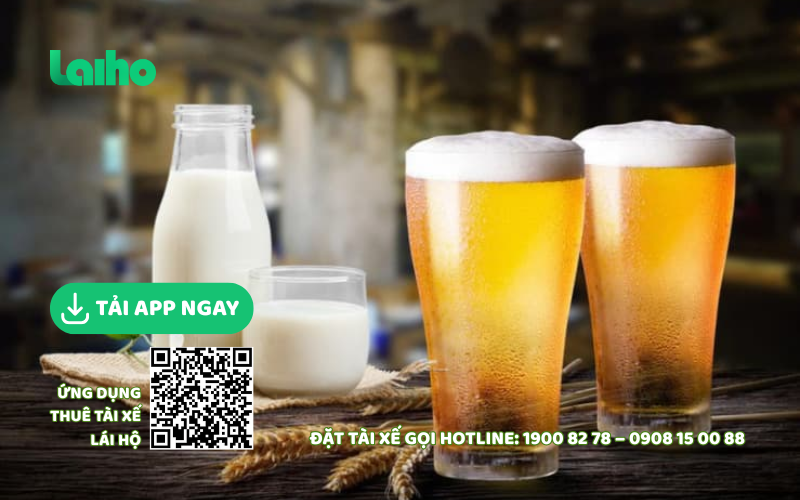 Uống bia xong uống sữa có sao không