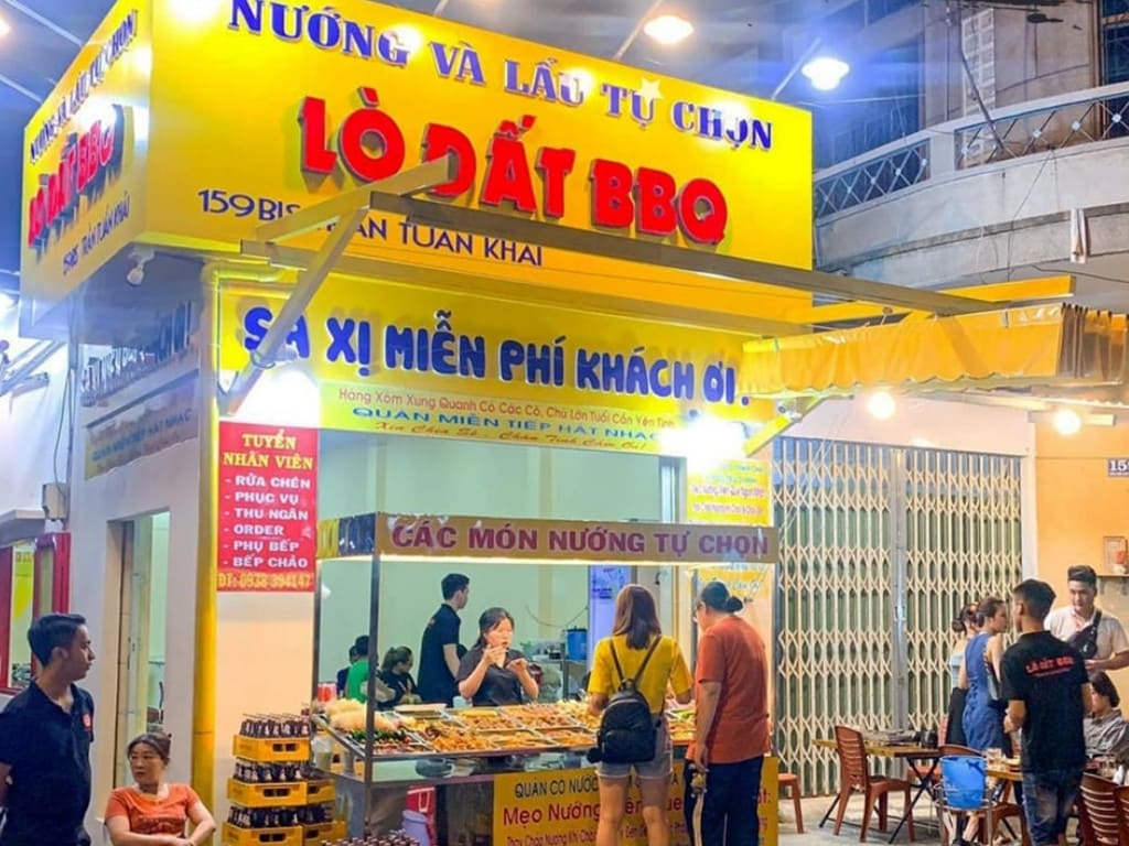 lò đất bbq - quán nhậu quận 10
