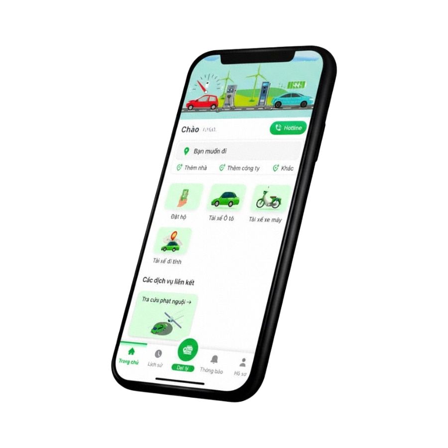 ứng dụng tài xé Lái Hộ