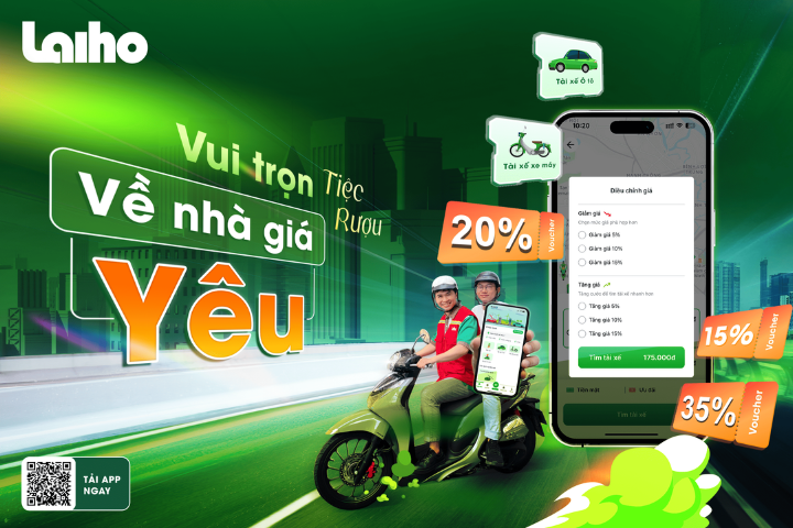 tài xế lái hộ voucher giảm giá lên tới 35%