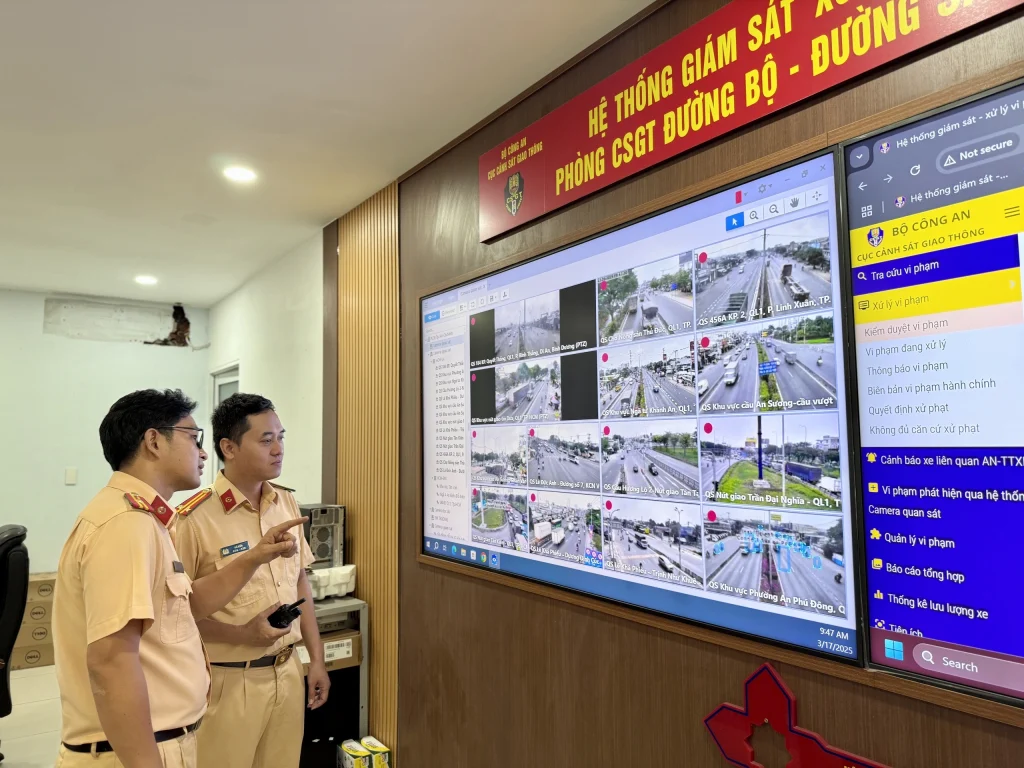 gửi thông báo phạt nguội